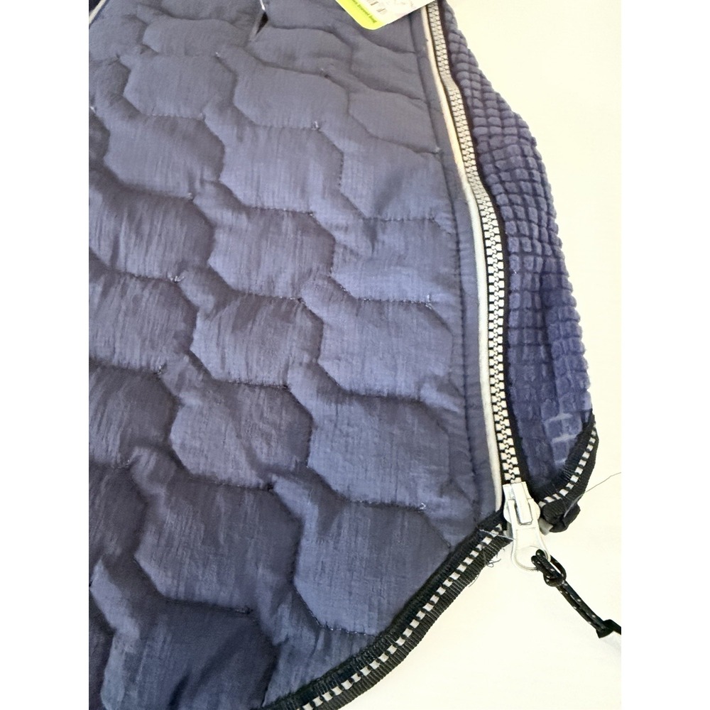Top Paw Dog Coat Size Medium Lightweight Packable Navy Blue Reflective NWT - Picture 3 of 5